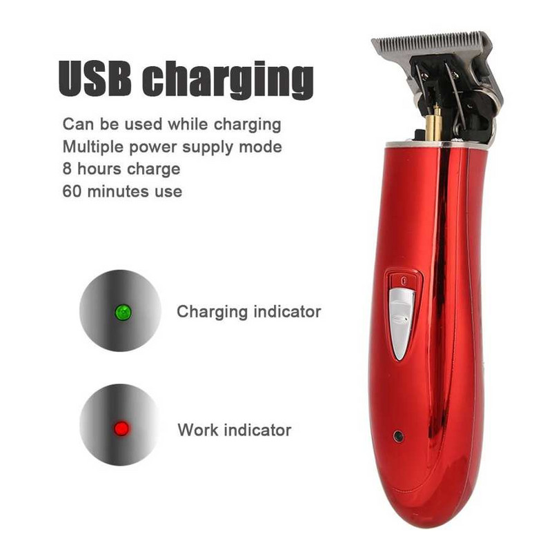 USB újratölthető hajvágó vízálló elektromos borotva hajvágó gép szakáll orr fodrász hajvágó férfiaknak