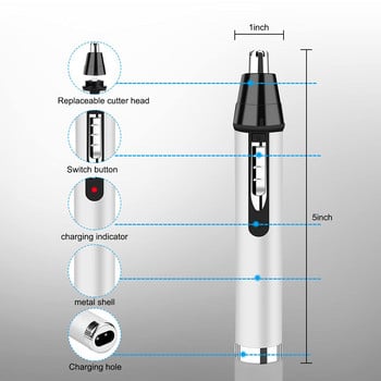 Kemei 3 in1 Electric Nose Ear Trimmer For Men Shaver Epilator Επαναφορτιζόμενη μηχανή ξυρίσματος Clipper Φρυδιών Trimmer