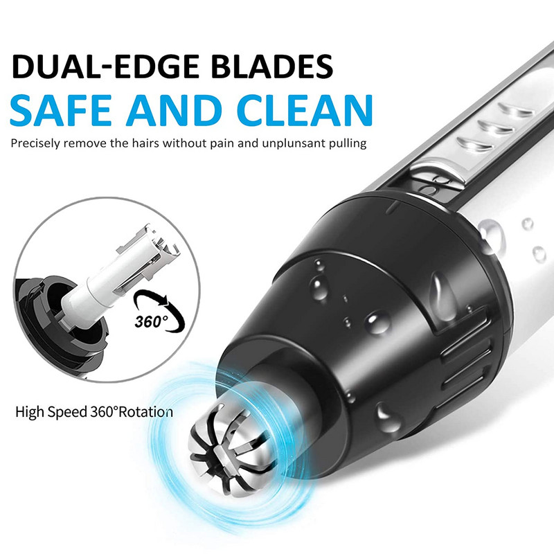 Kemei 3 az 1-ben elektromos orr-fülvágó férfi borotva epilátor újratölthető szőrtelenítő vágó szemöldökvágó borotvagép
