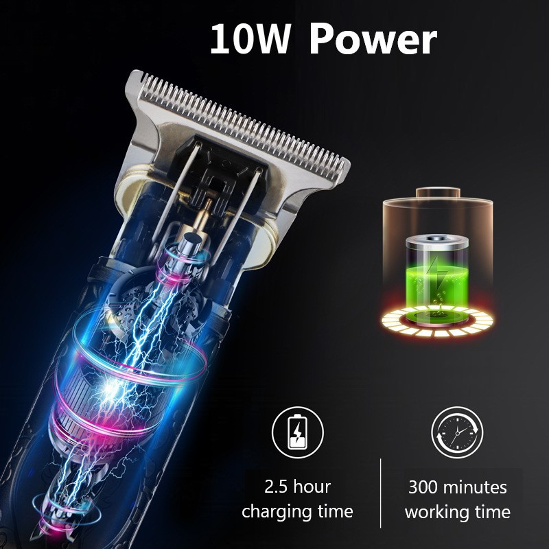 Kemei KM-700H Fodrászat Olajfej 0mm Elektromos Hajvágó Professzionális Hajvágó Borotva Faragó Haj szakáll Gép Styling Tool
