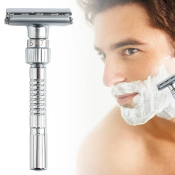 Υψηλής ποιότητας λεπίδα 2 όψεων Ποιότητα ξυρίσματος Face Shaving Remover Hair Manual Razor Blades Care Beard Safety Shaver I4J2
