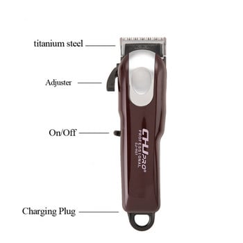 Акумулаторна машинка за подстригване Професионална машина за подстригване Бръснар тример за брада за мъже USB акумулаторна фризьорска машина