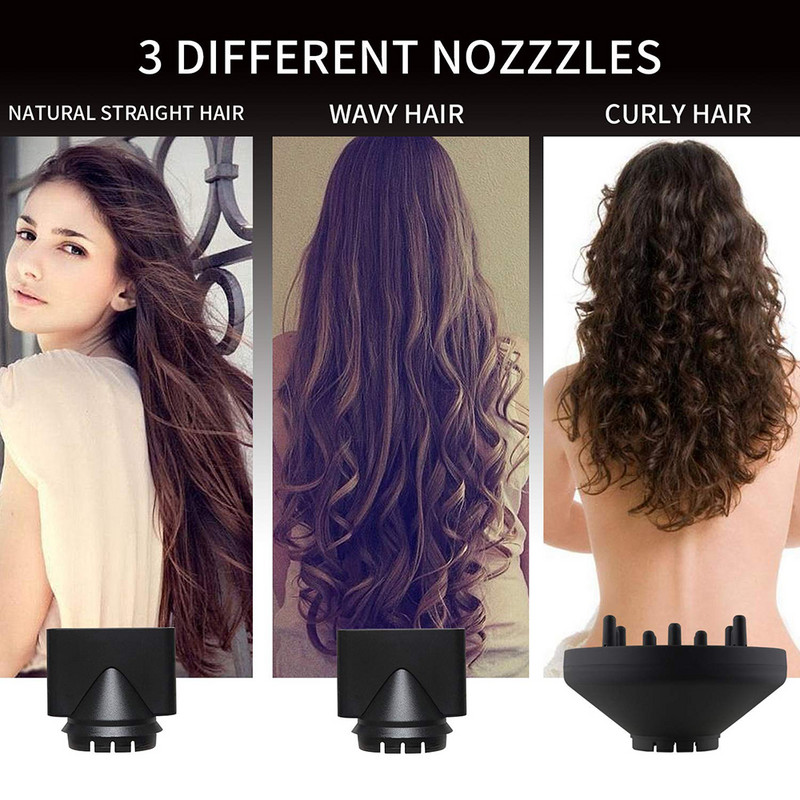 Salon Styling Plaukų džiovintuvas Neigiamas jonas su difuzoriaus reguliavimu Stiprus plaukų džiovintuvas Kelionės namo Plaukų džiovintuvas karštas ir šaltas oras