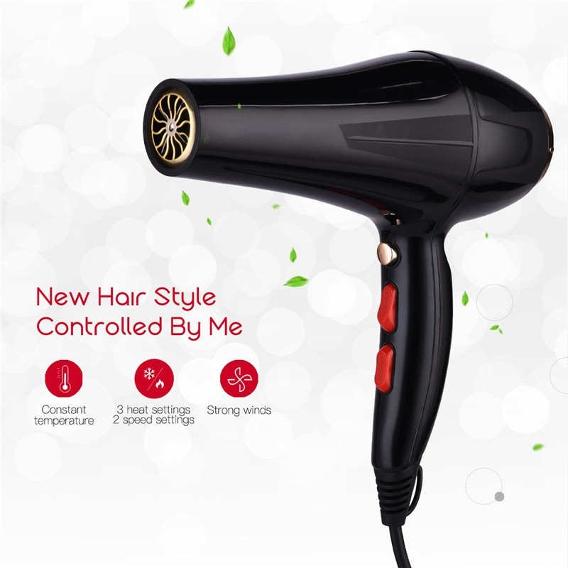 Badu.bg 2000 W Мощен професионален сешоар Hydra Salon с отрицателни ...