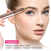 Szemöldök epilátor fájdalommentes precíziós szemöldökvágó szemöldök arcborotva nőknek arcszőrtelenítés LED fénnyel