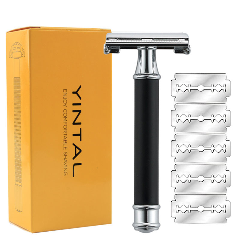 YINTAL kétélű biztonsági borotva, rövid nyelű Butterfly Open klasszikus biztonsági borotva