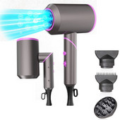 Snažna sušila za kosu Profesionalno brzo sušenje Sklopivi kućanski aparat Sušilo za kosu s negativnim ionskim puhanjem Salon stil Vruće Hladan vjetar