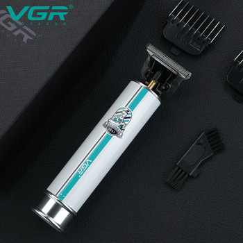 Машинка за подстригване VGR T9 Професионална машина за подстригване Безжичен акумулаторен метален електрически тример за мъже V-079