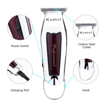 Kemei Мини тример за мъже Машина за подстригване Бръснене Професионална машина за подстригване Машинка за подстригване Самобръсначка Брада Бръснач Бръснар