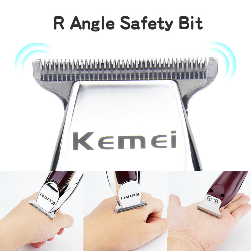 Kemei Mini Trimmer férfiaknak Hajvágó gép Borotválkozás Professzionális Hajvágó Gép Nyíró Vágó Borotva Szakáll Borotva Borotva