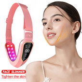 Arc lifting készülék LED foton terápiás arc karcsúsító vibrációs masszírozó dupla állú V alakú arc emelő öv gép
