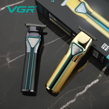VGR Тример Професионален тример за коса Безжична машинка за подстригване Машина за подстригване 0 mm Режеща самобръсначка Тример за брада за мъже V-960