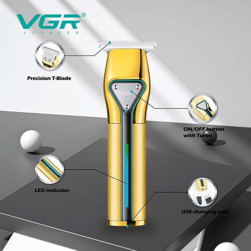 VGR Trimmer Professional Hair Trimmer Cordless Hair Clipper Hair cutting Machine 0mm Cutting Shaver Beard Trimmer for Men V-960
