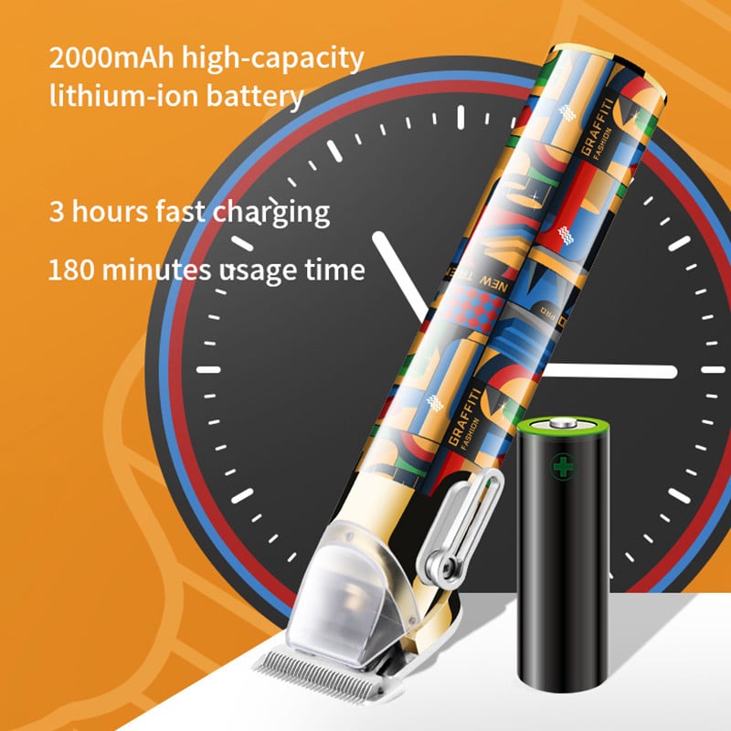 Mașină de tuns profesională Mașină de tuns păr reîncărcabilă pentru bărbați Aparat de bărbierit Trimmer barba bărbați Mașină de tuns părul de tuns barba frizer