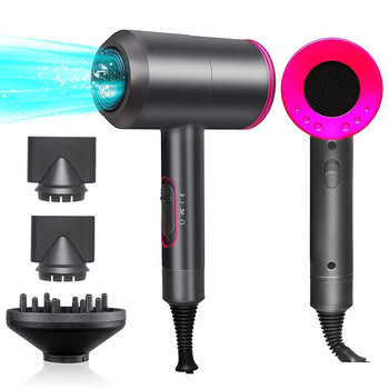 Multifunction Heat Protection Leafless Hair Dryer Brush Negative Ion Blower Anion Hair Dryer Diffuser Technical Air Blow Dryer