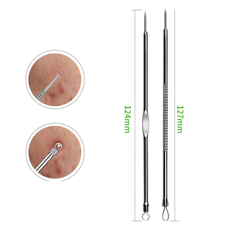 11/8/6/4 DB Akne mitesszer eltávolító tűk Black Dots Cleaner Black Head Pore Cleaner Mélytisztító eszköz Arc bőrápoló eszköz