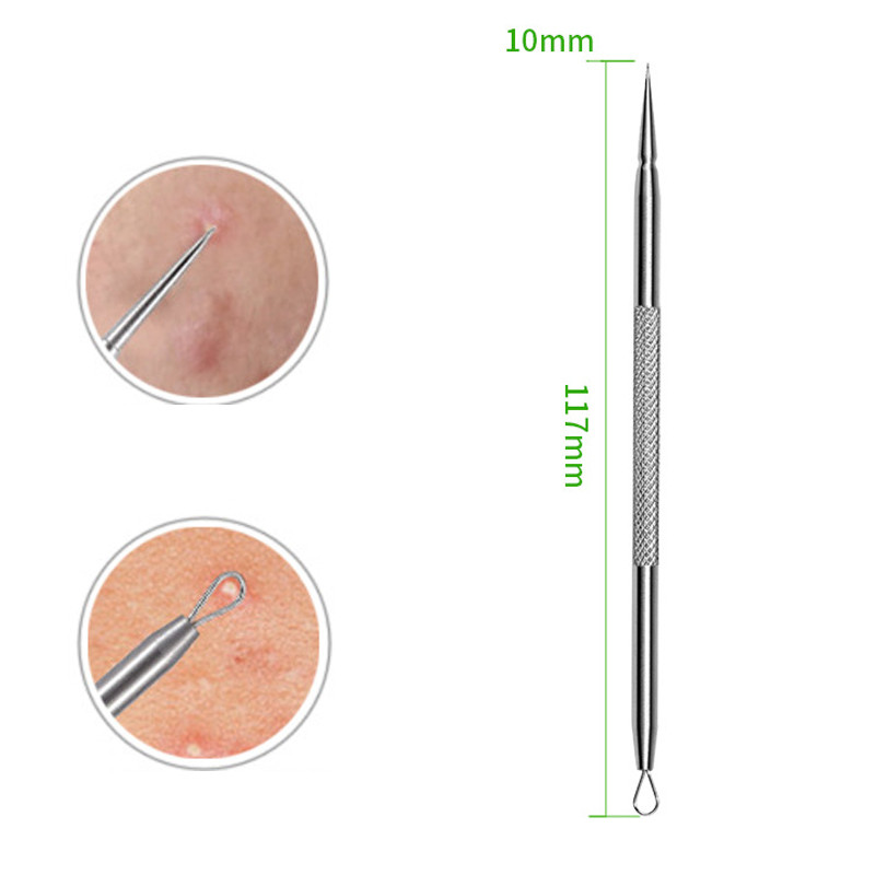 11/8/6/4 DB Akne mitesszer eltávolító tűk Black Dots Cleaner Black Head Pore Cleaner Mélytisztító eszköz Arc bőrápoló eszköz