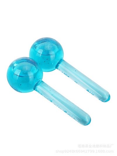 1 pár arcgömb Hűsítő görgős labda az archoz Szemmasszázs Szépség jégkorong Energy Crystal Ball Water Wave bőrápoló készülék