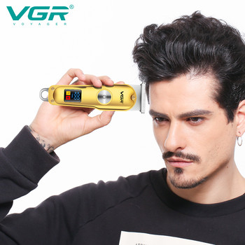 Μηχάνημα κοπής VGR Ανδρική ηλεκτρική ξυριστική μηχανή Επαναφορτιζόμενη κουρευτική μηχανή Barber Professional Hair Machine Machine for Men New In