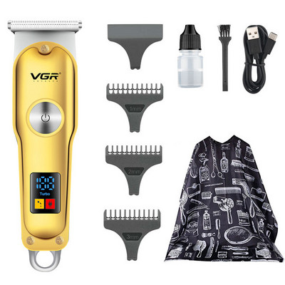 Mașină de tuns VGR Aparat de bărbierit electric pentru bărbați Mașină de tuns păr reîncărcabilă Mașină profesională de tuns pentru bărbați Nou în