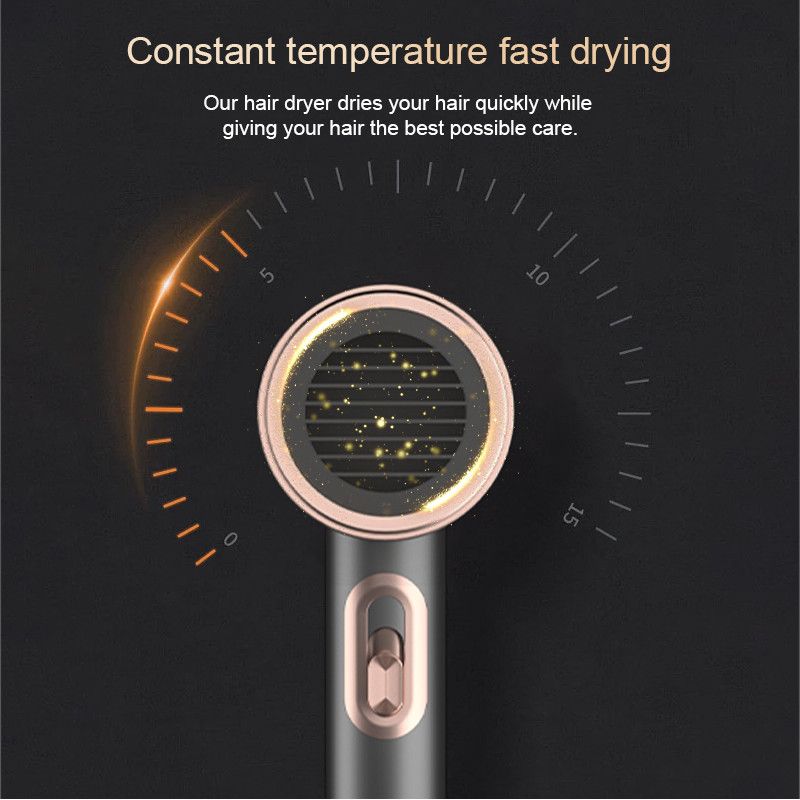 Profesionalno sušilo za kosu s negativnim ionima od 220 V, s toplim i hladnim zrakom, 2200 W, snažno sušilo za kosu, plavo svjetlo, antistatičko sušilo za kosu