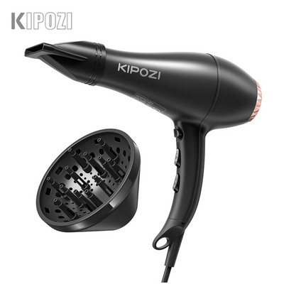 KIPOZI Hair Dryer Professional 1875W High Power Negative Ionic Fast Dry Salon Grade Ισχυρό πιστολάκι Περιποίησης μαλλιών