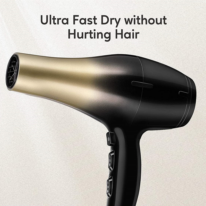 KIPOZI Hair Dryer Professional 1875W High Power Negative Ionic Fast Dry Salon Grade Ισχυρό πιστολάκι Περιποίησης μαλλιών
