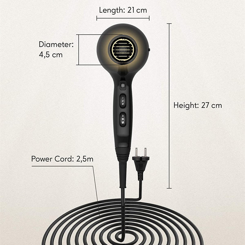 KIPOZI Hair Dryer Professional 1875W High Power Negative Ionic Fast Dry Salon Grade Ισχυρό πιστολάκι Περιποίησης μαλλιών