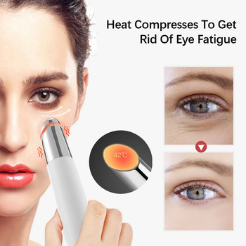 IPL Hot Compress Eye Massager Vibrator Red Blue Light Skin Care Essence Importer Beauty Health Μαύροι κύκλοι Αφαίρεση σακούλες ματιών