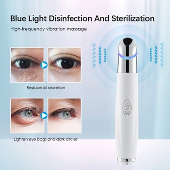 IPL Hot Compress Eye Massager Vibrator Red Blue Light Skin Care Essence Importer Beauty Health Μαύροι κύκλοι Αφαίρεση σακούλες ματιών