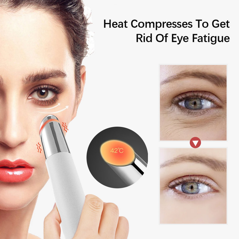 IPL Hot Compress Szemmasszírozó Vibrátor Piros Kék Világos Bőrápoló Esszencia Importőr Szépség Egészség Sötét karikák szemtáskák eltávolítása