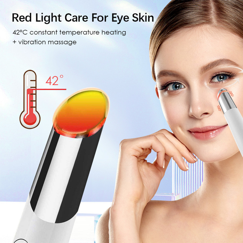 IPL Hot Compress Szemmasszírozó Vibrátor Piros Kék Világos Bőrápoló Esszencia Importőr Szépség Egészség Sötét karikák szemtáskák eltávolítása
