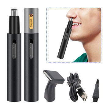 Мъже Жени Професионален безболезнен електрически тример за коса в носа Многофункционална машинка за подстригване USB акумулаторна подарък Лесно почистване