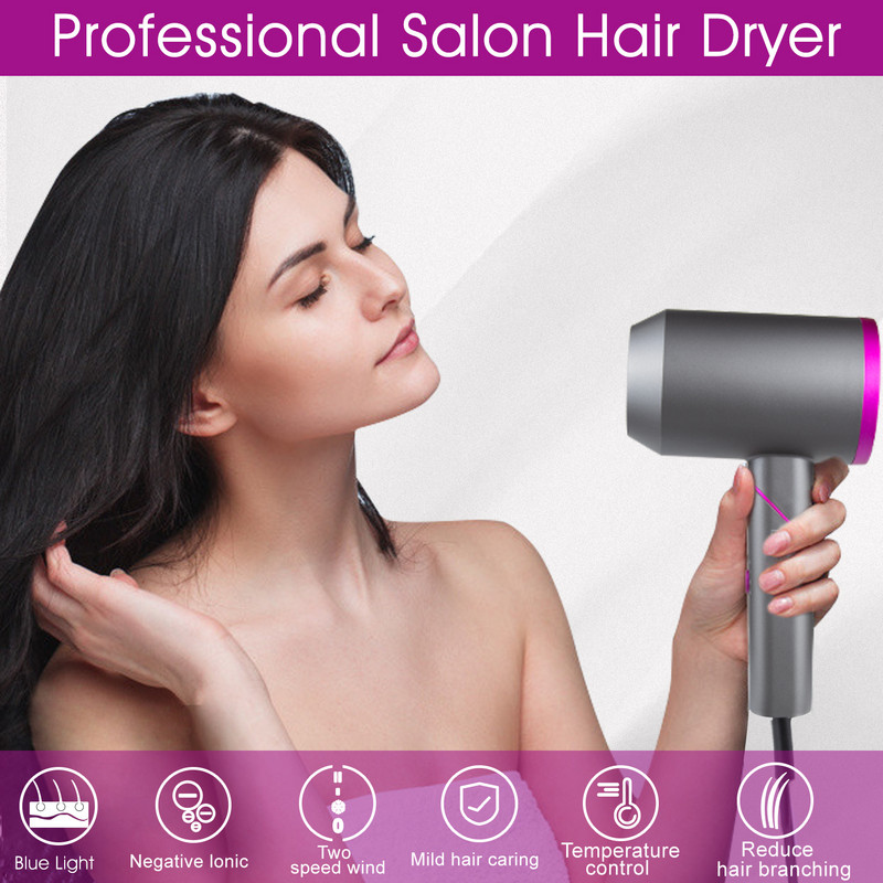 Επαγγελματικό πιστολάκι μαλλιών 2000W Στεγνωτήρας κομμωτηρίου ισχυρού ανέμου Hot & Cold Dry Hammer Blower Electric Hairdryer Salon Homeuse