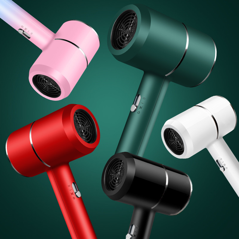 MINi Hajszárító otthoni utazáshoz Hordozható háztartási fűtés és hűtés Könnyű hajvolumen, gyorsan száradó elektromos hajszárító