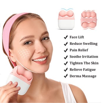 Ice Roller for Face Eye Massage Devices Face Massagers Cold Facial Rolling Body Maderotherapy Dermaroller Cooling Pain Relief