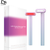 EMS Microcurrent Eye Beauty Massager Red Light Therapy Nyak Arc Masszázs Bőrápoló eszköz Öregedésgátló Bőrfeszesítő Szépségpálca