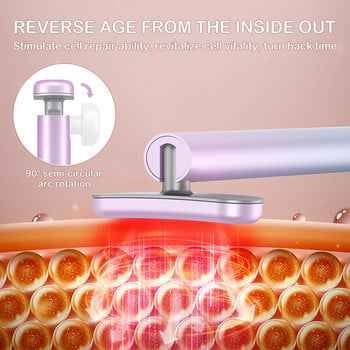 EMS Microcurrent Eye Beauty Massager Red Light Therapy Neck Face Massage Skincare Εργαλείο αντιγήρανσης Ραβδί ομορφιάς για σύσφιξη του δέρματος