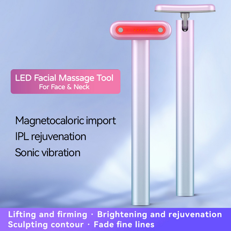 EMS Microcurrent Eye Beauty Massager Red Light Therapy Nyak Arc Masszázs Bőrápoló eszköz Öregedésgátló Bőrfeszesítő Szépségpálca