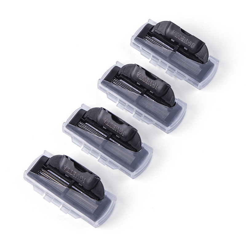 (1 rankena + 18 peilių) Vyriški skutimosi peiliukai visiškai nauji, aukštos kokybės Sharp 4 sluoksnių nerūdijančio plieno saugos skustuvo galvutės Mach 3