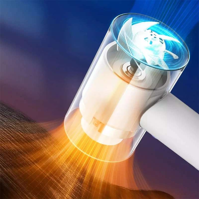 Showsee Ισχυρό πιστολάκι μαλλιών Trip White Hand Dryer for Hair Salon Equipment Hairdressing 1800W Πτυσσόμενο εργαλείο κομμωτικής