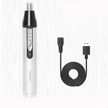 Преносим тример за нос и уши Самобръсначка USB акумулаторна почистваща машина за безопасно премахване Епилатор за бръснач Електрически тримери за коса в носа за мъже