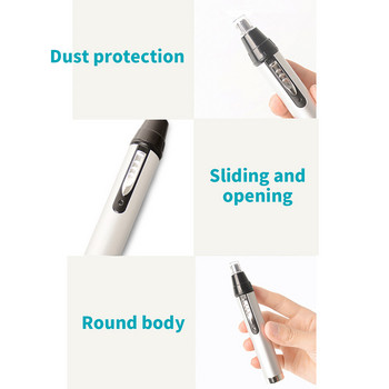 Φορητή ξυριστική μηχανή αυτιού μύτης Ξυριστική μηχανή USB Επαναφορτιζόμενη Ασφαλής Αφαίρεση Καθαριστικό Ξυραφάκι Αποτριχωτική Ηλεκτρική Ξυριστική μηχανή Μύτης για Άντρες