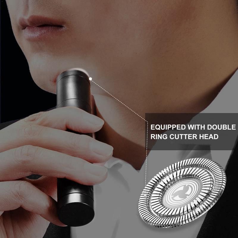 Aparat de tuns portabil pentru nas Trimmer profesional pentru par facial Instrument durabil de îndepărtare a părului cu perie Ușor de curățat Silențios de utilizat