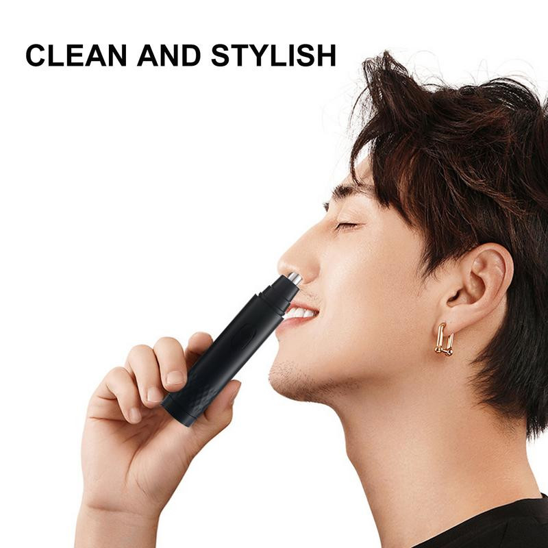 Aparat de tuns portabil pentru nas Trimmer profesional pentru par facial Instrument durabil de îndepărtare a părului cu perie Ușor de curățat Silențios de utilizat