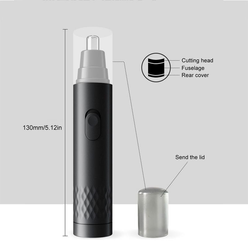 Aparat de tuns portabil pentru nas Trimmer profesional pentru par facial Instrument durabil de îndepărtare a părului cu perie Ușor de curățat Silențios de utilizat