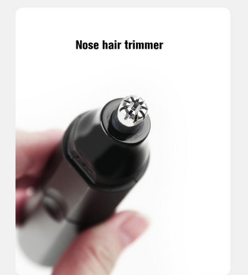 Нов мъжки тример за косми в носа Нож за бръснене на косми в носа Мултифункционален 2 в 1 преносим домашен инструмент за почистване на ноздри