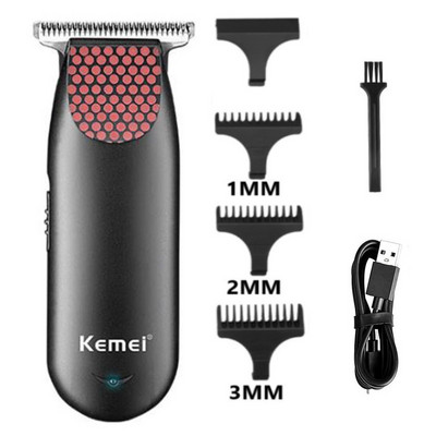 „Kemei“ profesionalus plaukų kirpimo įrankis, elektrinis plaukų kirpimo įrankis, mažas nešiojamasis plaukų kirpimo įrankis, vyrų skustuvo rinkinys KM-1102 KM-889