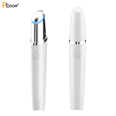Instrument de masaj pentru ochi și gât pentru față, cu vibrații de înaltă frecvență, pentru terapie cu stilou cu lumină roșie albastră, instrumente de îngrijire a pielii anti-îmbătrânire