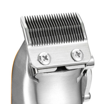Barber Full Metal Professional Hair Clipper for Men Cordless Electric Hair Trimmer Beard Επαναφορτιζόμενη μηχανή κοπής μαλλιών